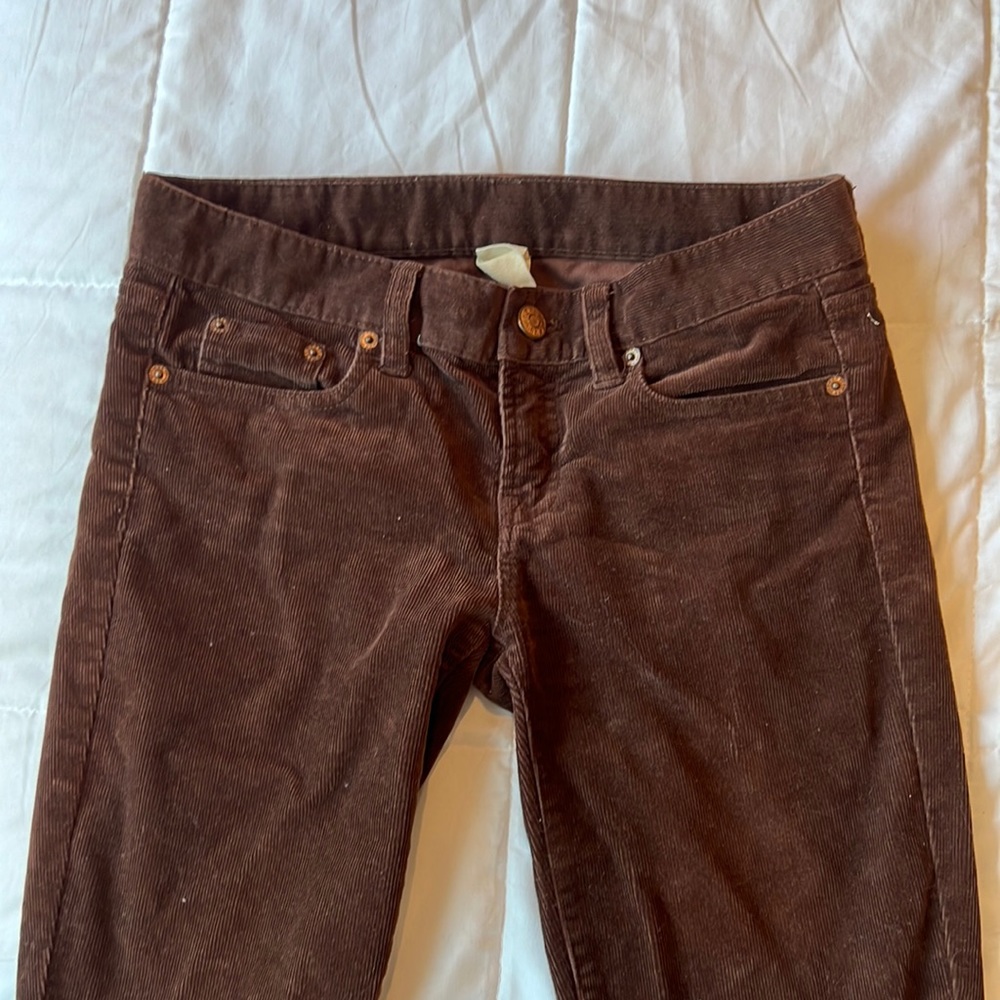 Corduroy brown skinny jeans!